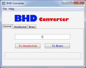 BHD Converter 1.0.0.0 - náhled