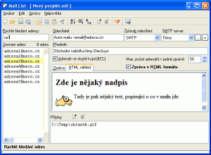 MailList 3.5.3 - náhled