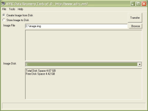 ADRC Data Recovery Tools 1.0.1 - náhled