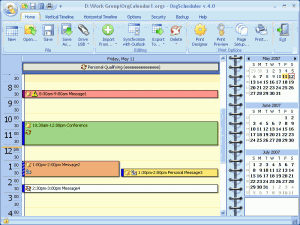 OrgScheduler 5.1 - náhled