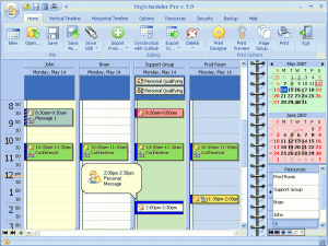OrgScheduler 5.1 - náhled