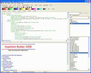 Hypertext Builder 2006 - náhled