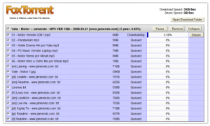 FoxTorrent - náhled