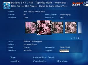 mcShoutCast 3.8.8 - náhled