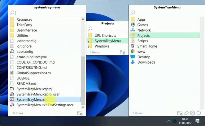 SystemTrayMenu 1.3.5.0 download the new version for iphone