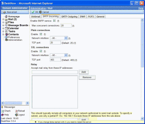 DeskNow Mail and Collaboration server 3.2.17 - náhled