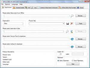 Office 2000/XP/2003/2007 Slipstreamer 1.7.4 - náhled