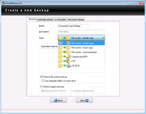 SmartBackup 3.6.2 - náhled