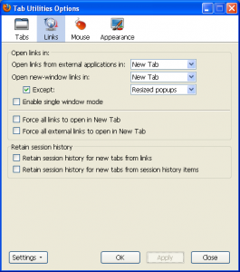 Tab Utilities 1.1.5 - náhled