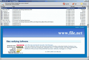 Last Changed Files - náhled