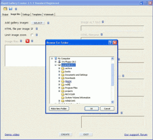Rapid Gallery Creator 2.2.0 - náhled