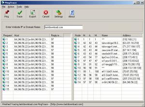 PingTrace 2.5 - náhled