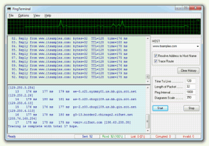 Ping Terminal 2.5 - náhled