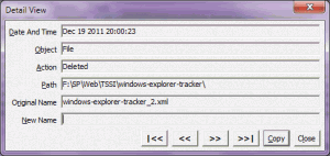 Windows Explorer Tracker 1.1 - náhled
