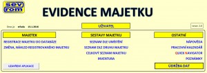 Evidence majetku - náhled