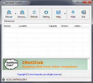 KernSafe TotalMounter 1.50 - náhled