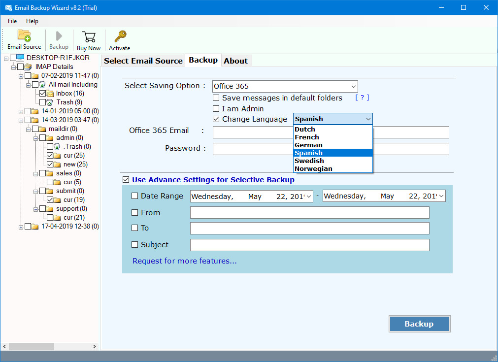 email backup wizard full version