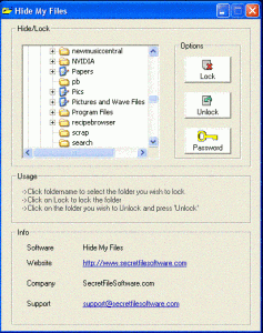 Hide My Files 1.0 - náhled