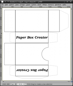 Paper Box creator 1.1 - náhled