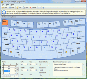 Comfort On-Screen Keyboard Lite 7.0.3.0 - náhled