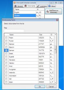 Ursa Spell Checker 2.3 - náhled