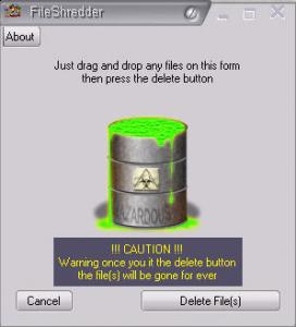 FileShredder - náhled