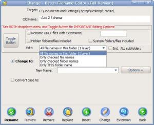 Batch Filename Editor 1.5 - náhled