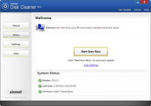 Simnet Disk Cleaner 2011 3.1.1.4 - náhled