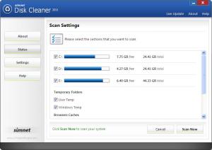 Simnet Disk Cleaner 2011 3.1.1.4 - náhled