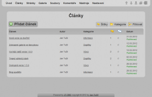 JT-CMS 2.0.0 - náhled