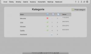 JT-CMS 2.0.0 - náhled