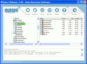 EASIS Data Recovery 4.4 - náhled