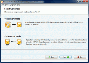 Recovery ToolBox for Outlook 3.1 - náhled