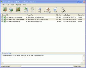 Convert Excel to HTML 1.50 - náhled