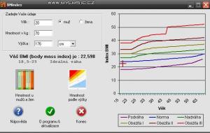 BMIndex 1.1 - náhled