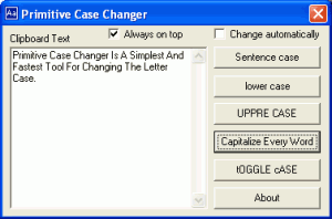 Primitive Case Changer 1.29 - náhled