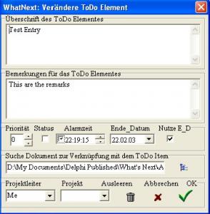 WhatNext 1.18 - náhled