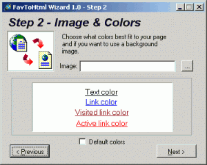 FavToHTML 1.0 - náhled