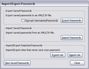 Password Exporter 1.1 - náhled