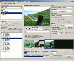 MP4Cam2AVI Easy Converter 2.99 - náhled