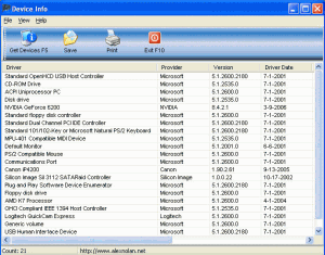 Device Info 1.07 Beta - náhled