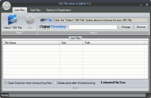 001 File Joiner & Splitter 4.0 - náhled