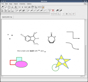 BKChem 0.13.0 - náhled