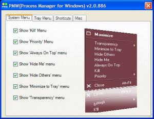 Process Manager For Windows 2.1.920 - náhled