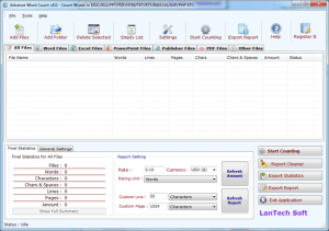 Advance Word Count 4.0.3 - náhled