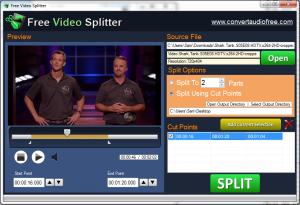 Free Video Splitter 1.0 - náhled