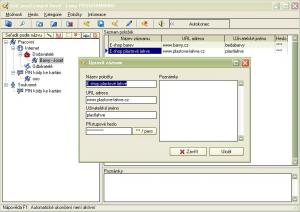 Diář používaných hesel - náhled