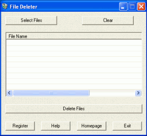 File Deleter 1.0 - náhled