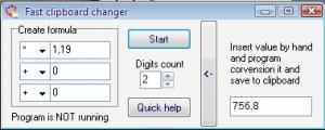 Fast clipboard changer 1.0 - náhled