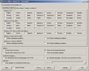 WSUS Offline Update 12.0 - náhled